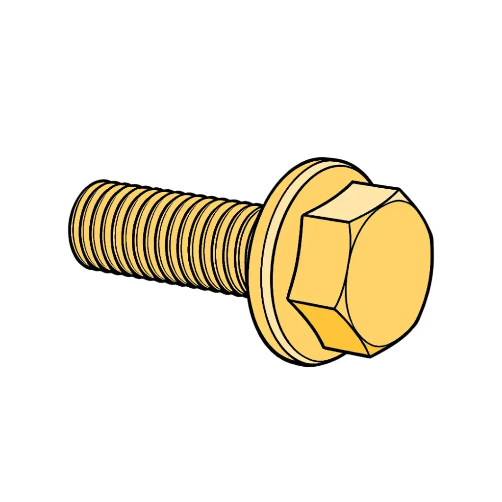 3/8"-16 X 3" Hex Flange Frame Bolt Gr.G YZ