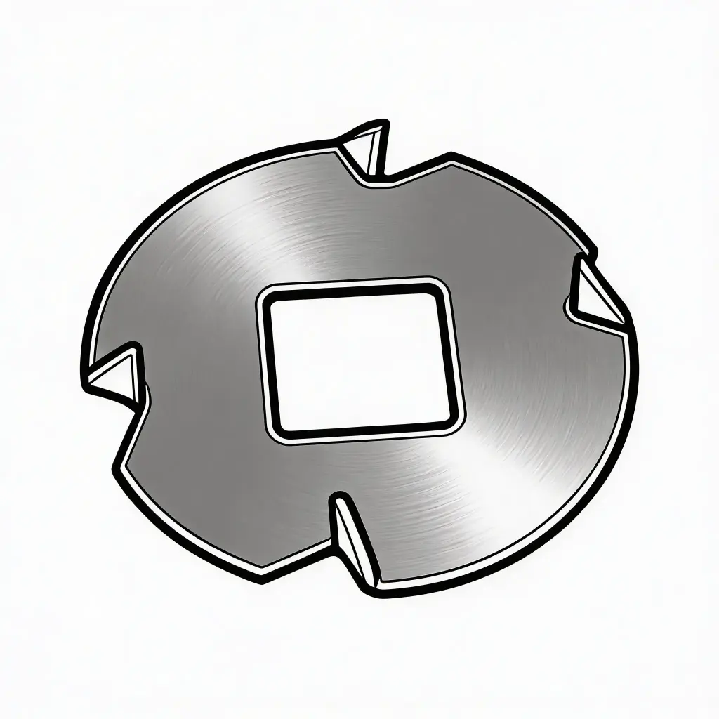 3/8" Carriage Bolt Prong Washer ZP