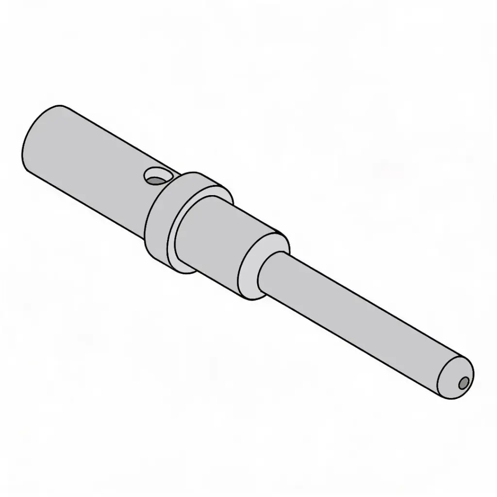10Ga Male Solid Barrel Pin Connector Terminal (Deutsch)