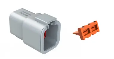 DTP 6-Way Female Receptacle W/Wedgelock (Deutsch)