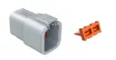 DTP 6-Way Female Receptacle W/Wedgelock (Deutsch)