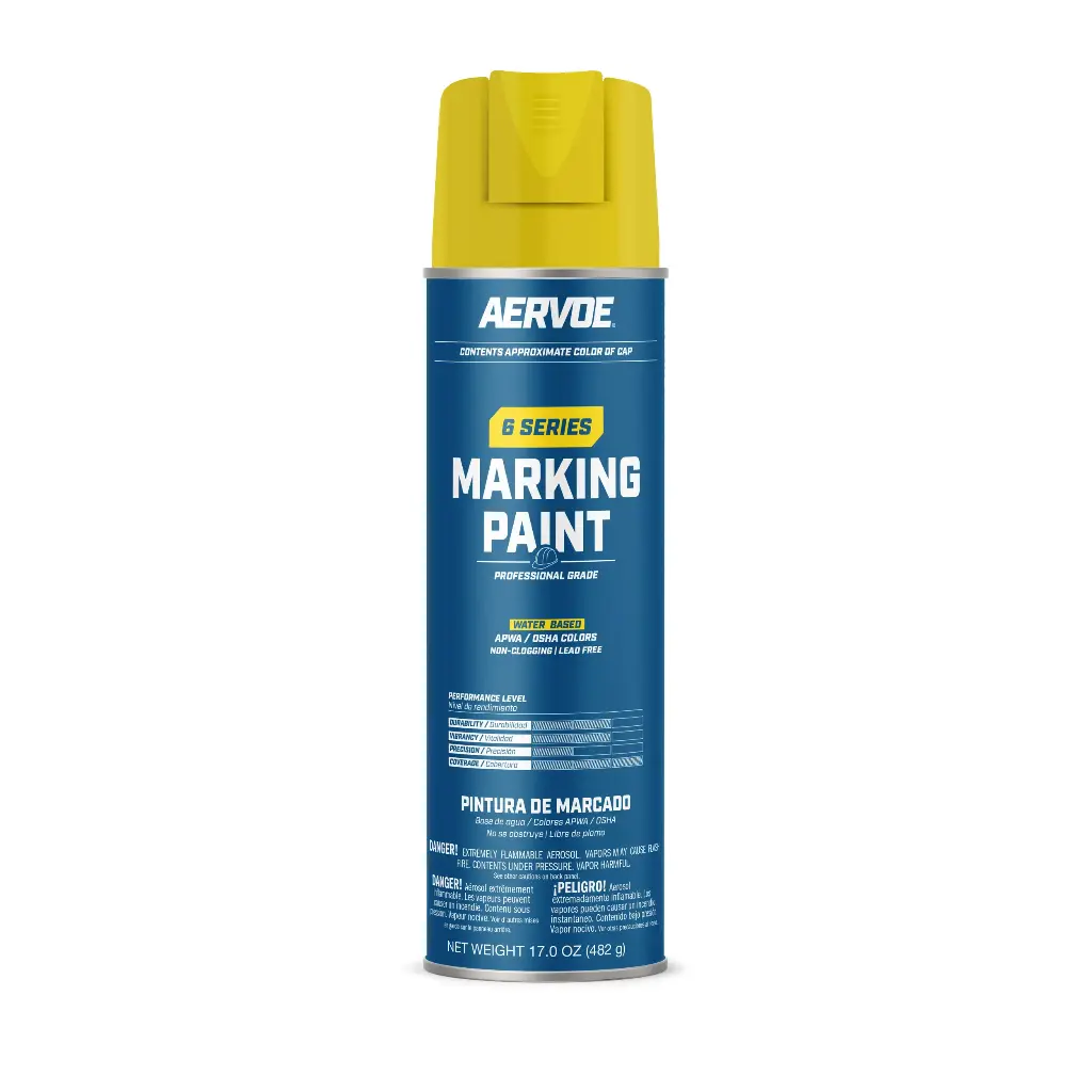 Hi-Viz Yellow Water Based Marking Paint 17oz. (Seymour/Stripe)