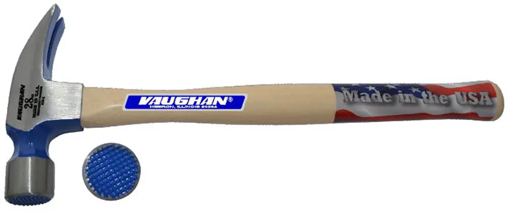 28oz. Hickory Handle 18" Framing Rip Hammer [Milled Face] (Vaughan/USA)