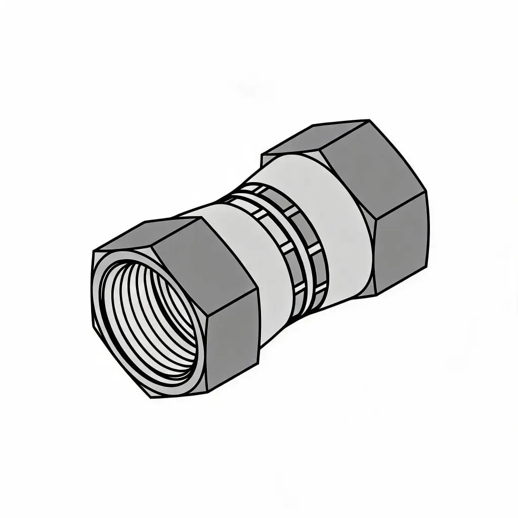 -6 Female Swivel JIC Union Steel