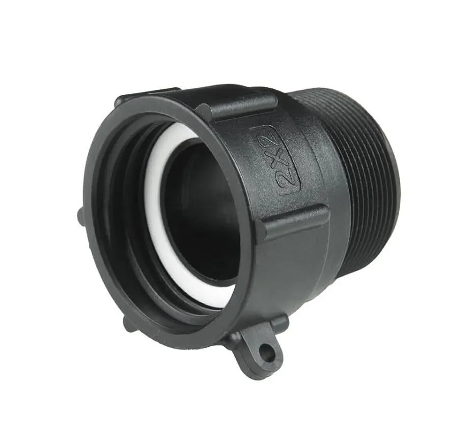2" Female Buttress to 2" MNPT Fitting Adapter W/Gasket [Food Grade]
