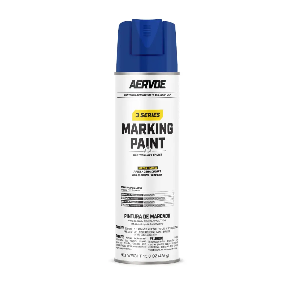 Precaution Blue Water Based Marking Paint 15oz. (Seymour/Aervoe)