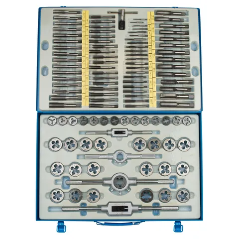 110Pc Tap & Round Die Set NC, NF, Metric & NPT (Alfa/Japan)