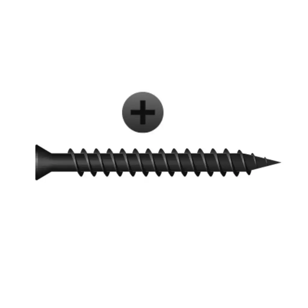 #6 X 2-1/4" Trim HD Phil Drywall Screw Black Phos.