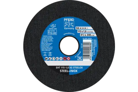4-1/2" X .040 X 7/8" T-1 SG STEELOX Cutoff Wheel (Pferd)