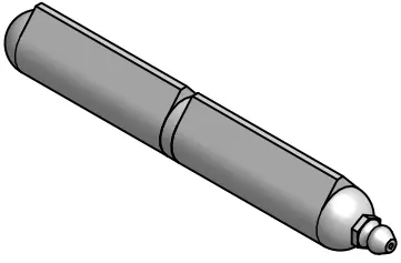 5.91" Long Aluminum Body Weldable Hinge W/Grease Fitting 0.500" Stainless Pin (Marlboro)
