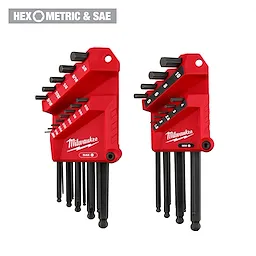 22Pc SAE/Metric Ball-End L-Style Hex Key Set (Milwaukee)