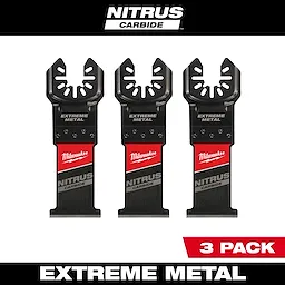 3Pk 1-3/8" NITRUS™ Carbide Extreme Metal Universal Fit Oscillating Multi-Tool Blade (Milwaukee)