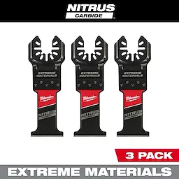 3Pk 1-3/8" NITRUS™ Carbide Extreme Materials Universal Fit Oscillating Multi-Tool Blade (Milwaukee)