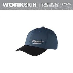 Large/XL Blue Workskin Fitted Hat (Milwaukee)
