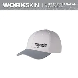 Large/XL Gray Workskin Fitted Hat (Milwaukee)