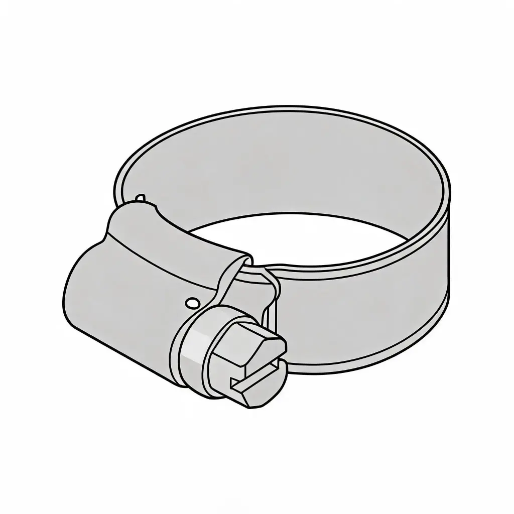 #32 ULTRA Non-Perforated Hose Clamp [12mm Wide] All 316 Stainless [2"-2-9/16"/51mm-64mm Range]