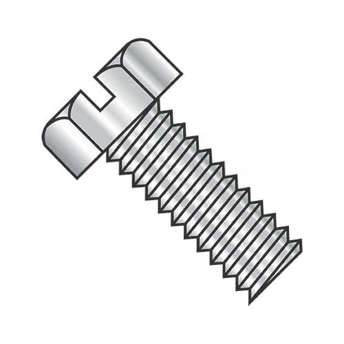 1/4"-20 X 3/4" Slotted Indent Hex Head Machine Screw Stainless Steel