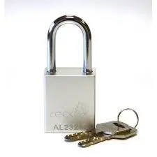 Silver Safety Padlock [Keyed Differently] 1-1/2" Shackle Clearance (Reece Safety)