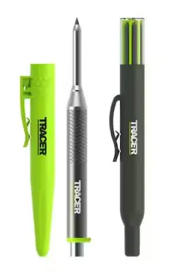 Aluminum Deep Hole Construction Pencil W/Sharpening Holster & Lead Dispenser (OX/Tracer Pro)