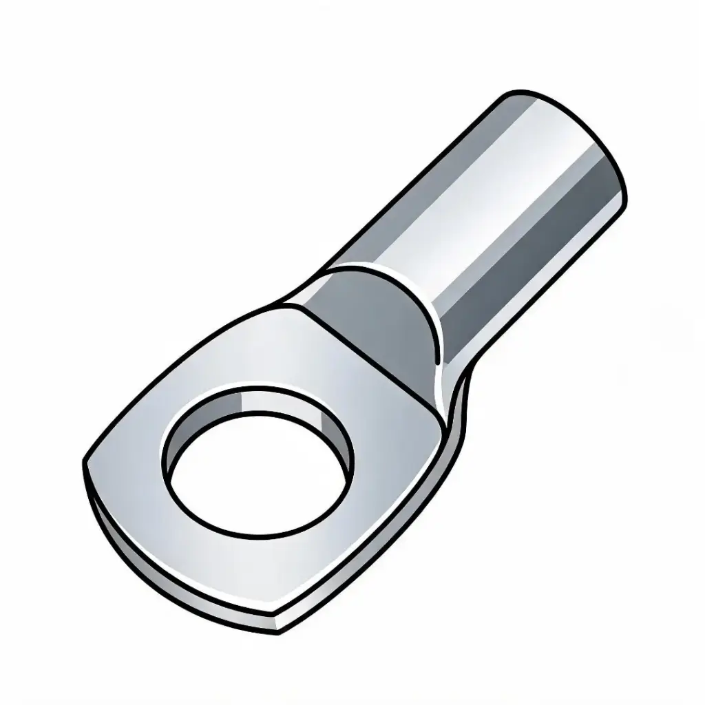 4/0 Standard Copper Lug W/1/2" Hole Tin Coated