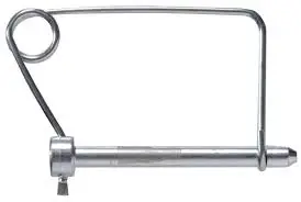3/8" X 4-7/16" [4" Use] Square Coil Tension Snap Lock Pin