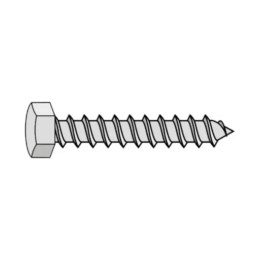 [25D450BHLZP] 1/4" X 4-1/2" Hex Lagscrew ZP