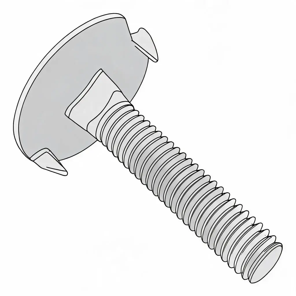 5/16"-18 X 2-1/2" Elevator Bolt W/Fang ZP