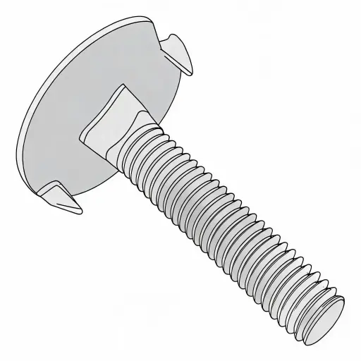 [31C250BELEFZP] 5/16"-18 X 2-1/2" Elevator Bolt W/Fang ZP