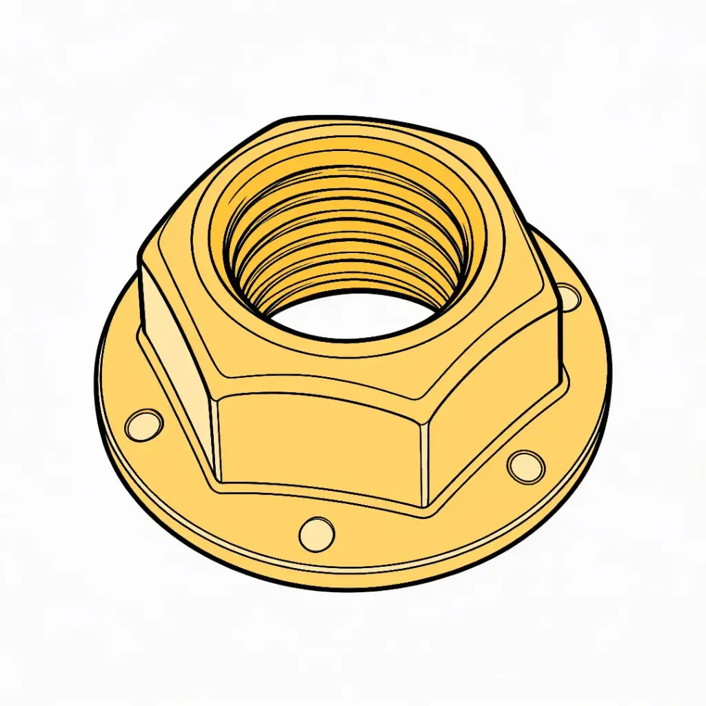 5/16"-18 Hex Flange Frame Lock Nut Gr.G YZ