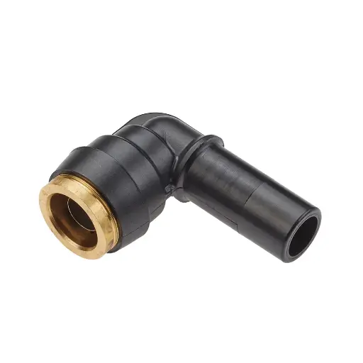 [369PC4X4S] 1/4" X 1/4" Plug-In STEM Composite PTC 90° Elbow (DOT)