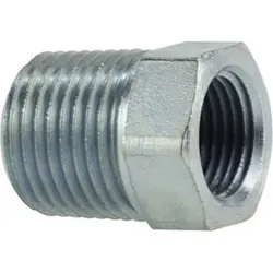 [37NPT12HBZP] 3/8" X 1/8" NPT Hex Bushing Steel ZP
