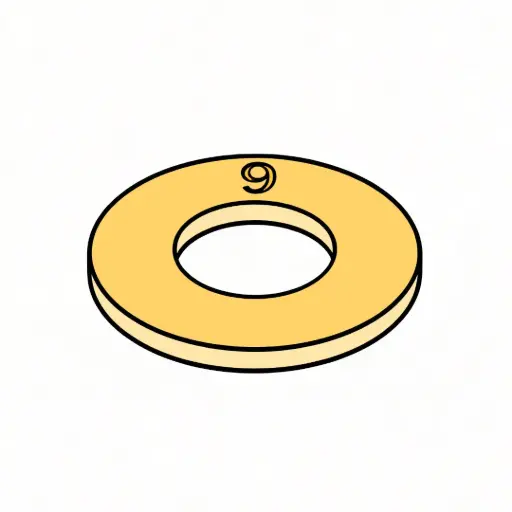 [37NWSA9YZ] 3/8" Flat Washer SAE GR.9 YZ