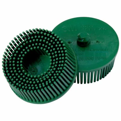 [3M-18730] 2" Green Roloc Bristle Cup Brush Grade 50