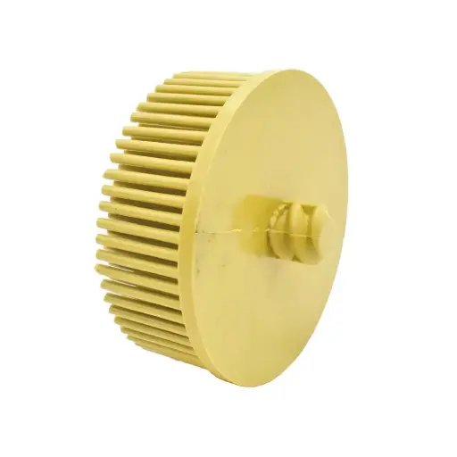 [BCB-2Y] 2" Yellow Roloc Bristle Cup Brush Grade 80