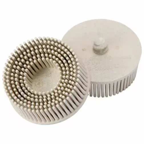 [3M-18733] 2" White Roloc Bristle Cup Brush Grade 120 (3M)