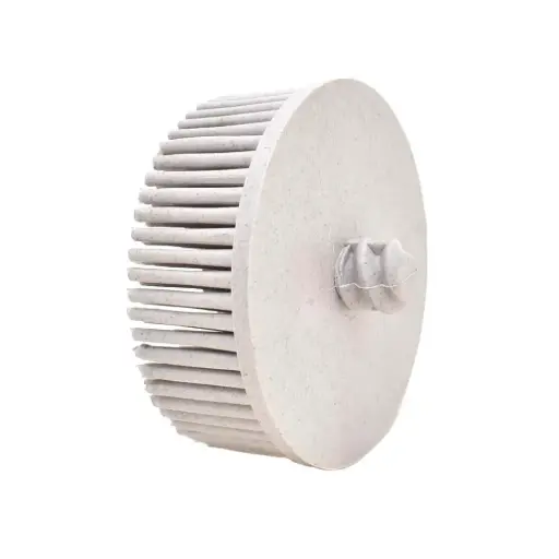 [BCB-2W] 2" White Roloc Bristle Cup Brush Grade 120