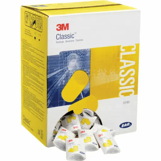 [EAR-310-1001] E-A-R Classic Uncorded Earplugs [200 Pair] Pillow Packs (3M)
