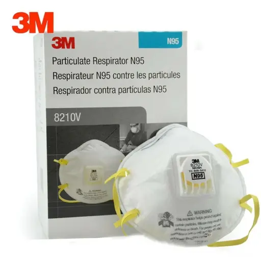 [3M-8210V] 10Pk N95 Valved Particulate Respirator (3M)