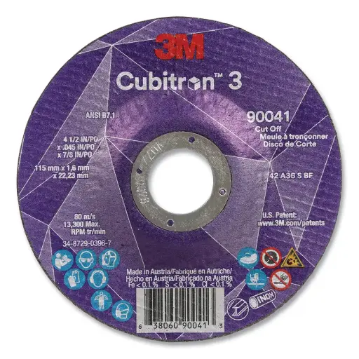[3M-90041] 4-1/2" X .045" X 7/8" Cut-Off Disc (3M/Cubitron III)