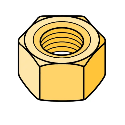 [43CNFH8YZ] 7/16"-14 Hex Nut GR.8 YZ