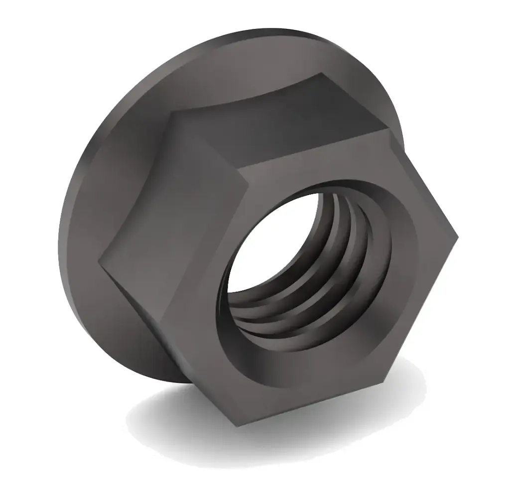 1/2"-13 Hex Flange Nut GR.8 Plain [NON-LOCKING]
