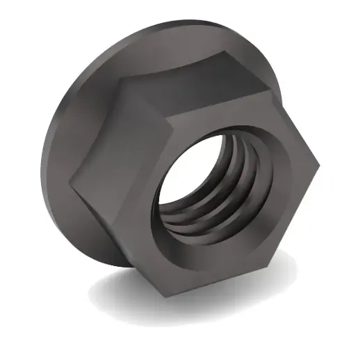 [50CNFL8PL] 1/2"-13 Hex Flange Nut GR.8 Plain [NON-LOCKING]