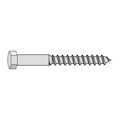 [50D450BHLHDG] 1/2" X 4-1/2" Hex Lagscrew Galvanized