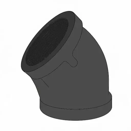 [50NPT45EPL] 1/2" NPT 45° Elbow Sch.40 Plain