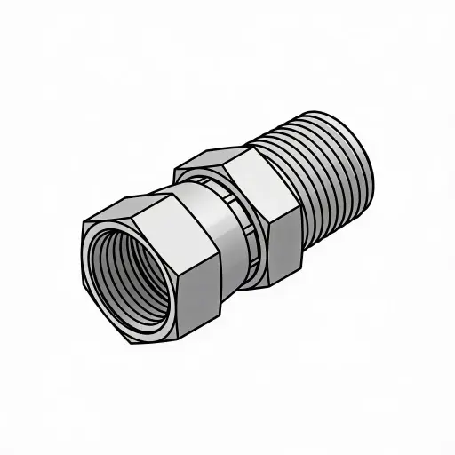 [53-6-6] -06 X 3/8" Female JIC Swivel to Male NPT Steel