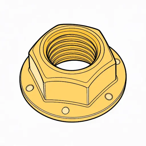 [62FNFLFRMYZ] 5/8"-18 NF Hex Flange Frame Lock Nut Gr.G YZ