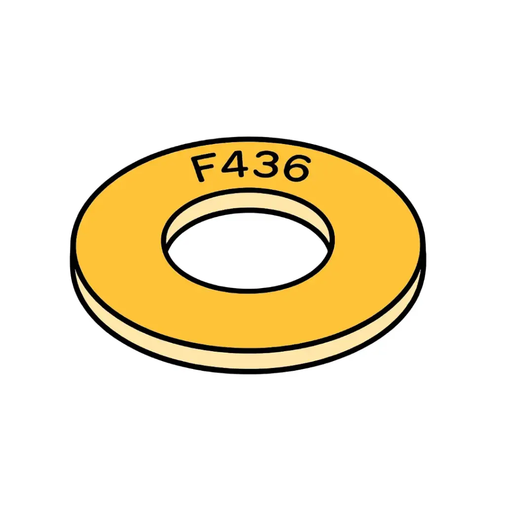 5/8" F436 Hardened Structural Flat Washer YZ