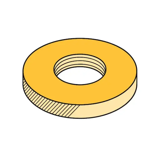 [62NWSAXT8YZ] 5/8" X .170/.195 Extra Thick Flat Washer SAE GR.8 YZ