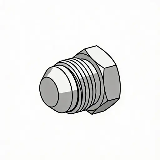[806-12] -12 [3/4"] Hex 37° JIC Plug Steel