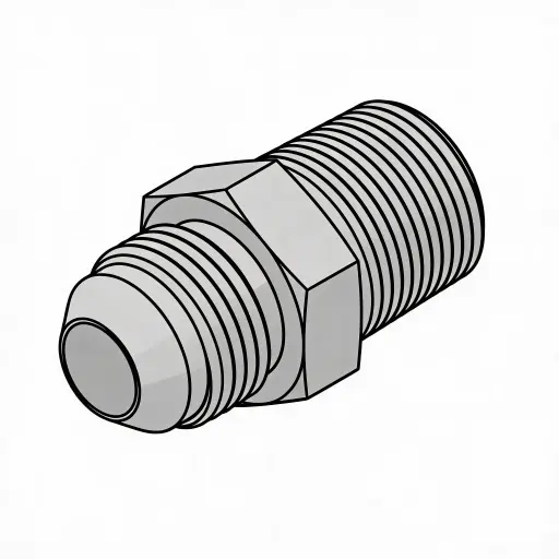 [816-5-4] -5 X 1/4" Male JIC to Male NPT Steel